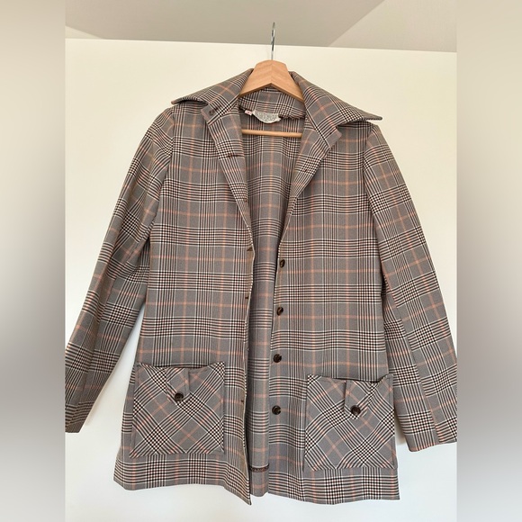 Vintage Plaid Blazer - Picture 2 of 5